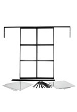 Dubbeldörrar Växthus Sirius 13000 Svart 1260 x 1970 mm Vitavia